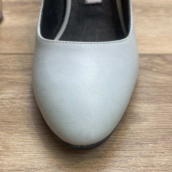 Miista London Eva Acrylic Heel Pastel Sky Blue Block Heels Pumps Round toe - Picture 7 of 16